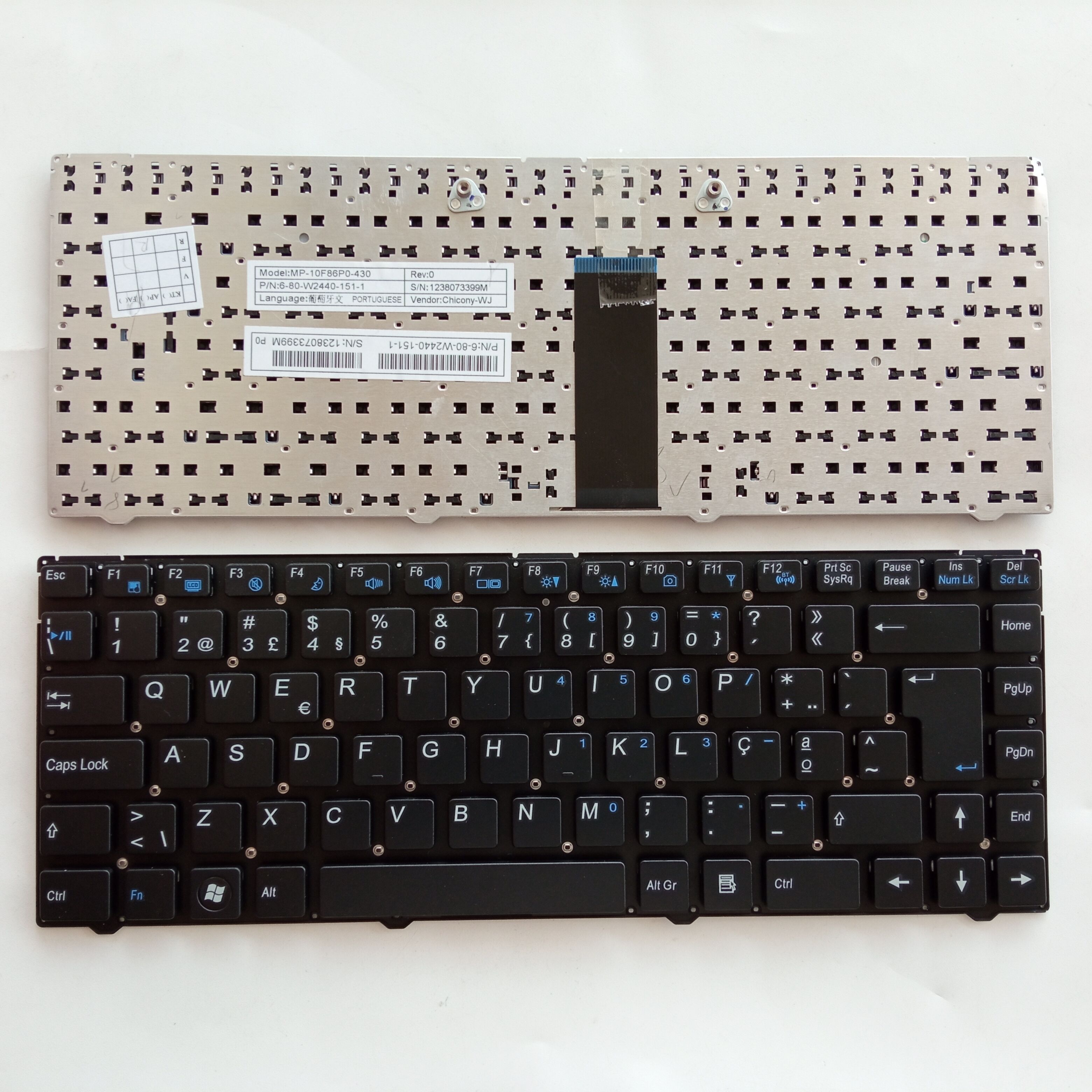 Picture of New Replacement Laptop Keyboard For CLEVO W7535 BLACK PO Layout